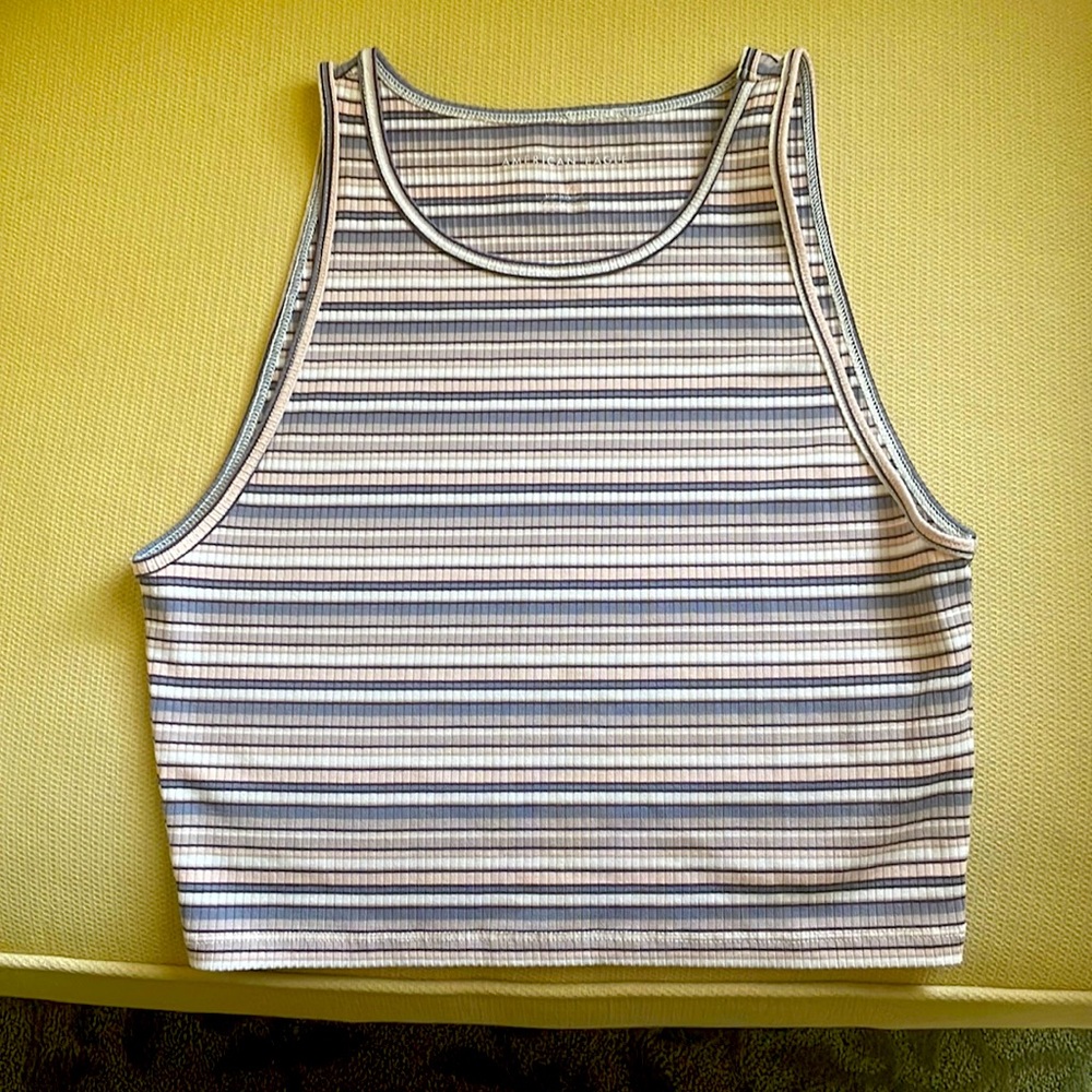 Ribbed tank top - muliticolor